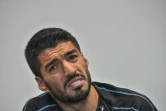L'attaquant uruguayen Luis Suarez en conférence de presse à Nijni Novgorod, le 3 juillet 2018