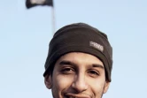 Photo non datée extraite le 16 novembre 2015 d'un magazine internet Dabiq du groupe Etat islamique, datant de février 2015, montrant Abdelhamid Abaaoud, alias Abou Umar al-Baljiki  
