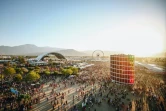 Des participants au festival Coachella 2019 à Indio, en Californie, le 21 avril 2019 