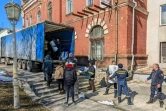 Cette photo diffusée par l'ONU montre le déchargement d'aide humanitaire à Sumy (Ukraine) le 18 mars 2022 