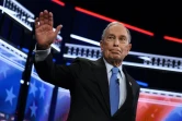 Le candidat démocrate Michael Bloomberg arrive pour le 9e débat démocrate, le 19 février 2020 à Las Vegas, dans le Nevada