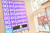 Une boutique de télécom à Londres, qui fait la promotion de la 5G, le 28 janvier 2020