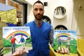 Ivo Segota, auteur du livre "Ma famille arc-en-ciel", présente son ouvrage à Zagreb, le 18 janvier 2018