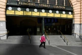 Une gare déserte à Melbourne, le 3 août 2020