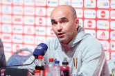 Le sélectionneur de l'équipe de Belgique de football, Roberto Martinez, lors d'une conférence de presse, le 7 octobre 2020 avant un match amical contre la Côte d'Ivoire à Tubize (Belgique)
