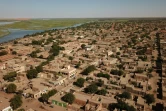 Vue aérienne de la ville de Gao, au Mali, en novembre 2019