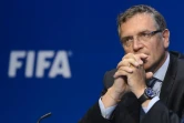 Jérôme Valcke, alors secrétaire général de la Fifa, en conférence de presse, le 30 mai 2015 à Zurich