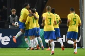Le Brésil grâce à un but de Gabriel Jesus s'impose en Allemagne, le 27 mars 2018 à Berlin