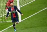 L'attaquant argentin Mauro Icardi ouvre le score pour le Paris-SG lors de la finale de la Coupe de France contre Monaco, au Stade de France, le 19 mai 2021