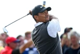 La star du golf Tiger Woods, à Carnoustie, en Ecosse, le 21 juillet 2018