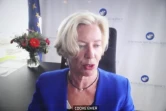 La directrice exécutive de l'Agence européenne des médicaments (EMA), Emer Cooke, lors d'une vidéoconférence à Bruxelles, le 16 mars 2021