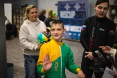 Marian Dolik, 13 ans, vient participer à une compétition de simulation de chute libre à Moscou le 23 avril 2021