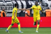 L'attaquant malien de Nantes Kalifa Coulibaly, auteur d'un doublé contre Bordeaux, battu 5-3, lors de la 34e journée de Ligue 1, le 24 avril 2022 au Stade de La Beaujoire