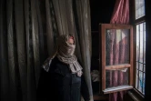 Une réfugiée syrienne, Zeina Alawi, qui a perdu son mari dans un bombardement en 2014, à Gaziantep, le 25 février 2021 