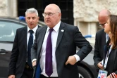 Le ministre français des Finances, Michel Sapin, arrive au sommet du G7, le 11 mai 2017 à Bari, en Italie