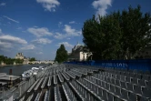 Tribune au bord de la Seine à Paris le 19 juillet 2024