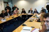 Des représentants syndicaux réunis au Medef à Paris pour des négociations sur l'assurance chômage, le 11 janvier 2018