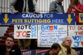 Des électeurs attendent d'être comptés dans un lycée de Des Moines, dans l'Iowa, le 3 février 2019