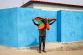 Un soutien du parti Union nationale pour l'indépendance totale de l'Angola à Luanda le 22 août 2022