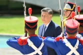 Le président chinois Xi Jinping au palais Planalto à Brasilia le 20 novembre 2024