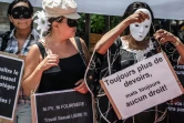 Des personnes prostituées manifestent le 6 juillet 2012 à Lyon contre le projet de loi de pénalisation des clients