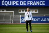La sélectionneure de l'équipe de France Corinne Diacre, le 1er avril 2019 à Clairefontaine