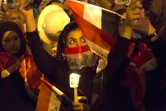 Des Irakiennes marchent pour dénoncer la mort de manifestants, à Basra, le 1er novembre 2019