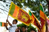 Des sympathisants de Gotabaya Rajapaksa le 17 novembre 2019 à Colombo, au Sri Lanka  