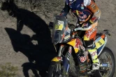 L'Australien Toby Price au guidon de sa KTM lors de la 9e étape du Dakar, le 12 janvier 2016 à Belen en Argentine