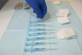 Seringues contenant du vaccin AstraZeneca à Barcelone, le 26 avril 2021