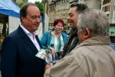 L'ex-président PS François Hollande lors de la campagne électorale pour les élections législatives à Tulle, en Corrèze, le 22 juin 2024