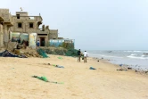 Vue de la côte à Saint-Louis du Sénégal, le 26 octobre 2015