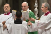 Le pape François lors de la messe d'ouverture du synode sur la famille le 4 octobre 2015 au Vatican