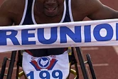 Athlétisme handisportOumadi Oumari savoure sa victoire   sur 1500 m fauteuil roulantPhoto Noël Thomas
