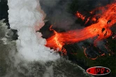 Samedi 26 février 2005Image aérienne de l'éruption