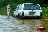 Amenées par la tempête tropciale Gerry, des pluies diluviennes se sont abattues sur l'Est et le Nord le mardi 11 février 2003. Elle ont, hélas, coûté la vie à un homme et provoqué plusieurs inondations à Sainte-Marie