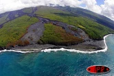 Lundi 6 septembre 2004La rencontre de l'eau et du feu a donné naissance à une plateforme et à 3 cônes volcaniques en bord de mer