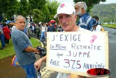 À l'appel de l'intersyndicale plus de 2 000 personnes ont manifesté le jeudi 3 avril 2003 à Saint-Denis contre le projet de réforme des retraites