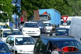 Embouteillage à l'entrée Ouest de Saint Denis