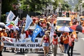 Manifestation contre la réforme des retraites à Saint-Denis