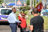 Contre la réforme des retraites : mobilisation devant des centres commerciaux à Saint-Denis