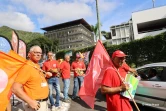 Mobilisation contre la réforme des retraites devant le CHU à Saint-Denis