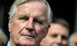 Michel Barnier le 12 septembre 2024, au Bourget-du-Lac, en Savoie ( POOL / JEFF PACHOUD )