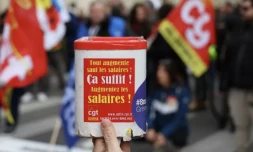 11e journée d'action contre la réforme des retraites à Montpellier le 6 avril 2023 ( AFP / Pascal GUYOT )