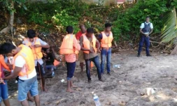 Lundi 27 mai 2019 - Mayotte : 18 migrants Sri-lankais débarquent dans le sud (Photo : DR/France Mayotte Matin)