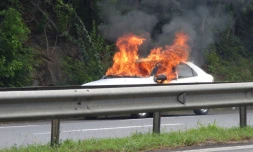 Voiture en feu