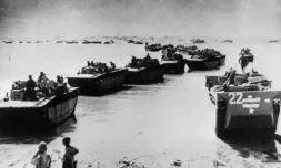 Des troupes américaines débarquent en Normandie, le 6 juin 1944 ( Archives nationales américaines / - )