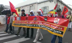 Manifestation contre les rythmes scolaires