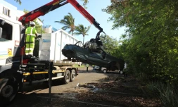 ope?ration d'enle?vement de ve?hicules aux Baies Roses