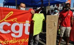 La Possession : manifestation des employés de Circet Réunion